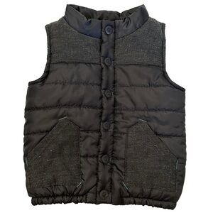 Genuine Kids From Oshkosh‎ Gray Puffer Vest Little Boys Size 4T